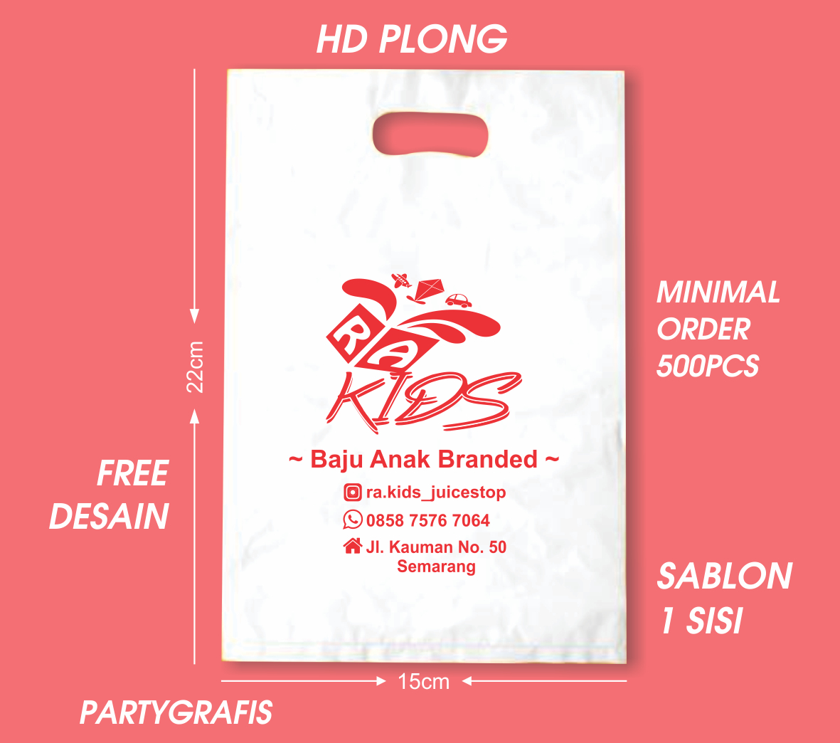 Sablon Plastik HD Plong 15x22cm - Image 4
