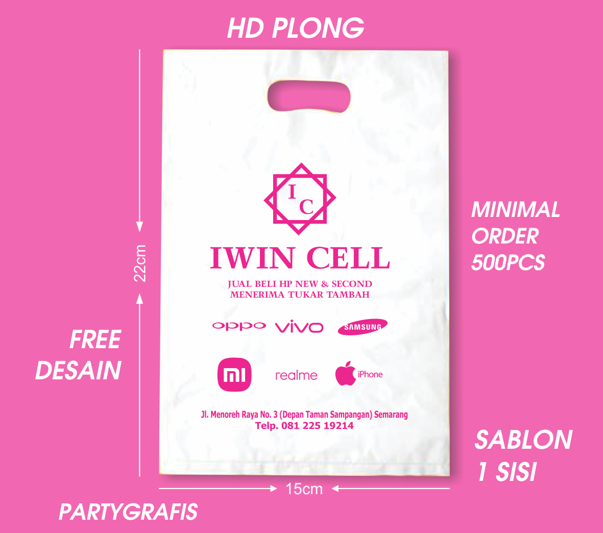 Sablon Plastik HD Plong 15x22cm - Image 6