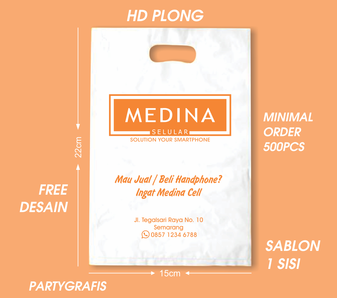 Sablon Plastik HD Plong 15x22cm - Image 5